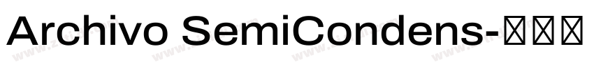 Archivo SemiCondens字体转换